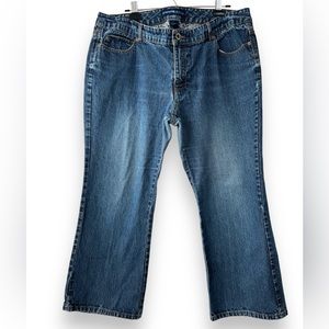 AVENUE JEANS Petite Women Jeans 18P Rigid Rugged Quality Bootcut Plus Size